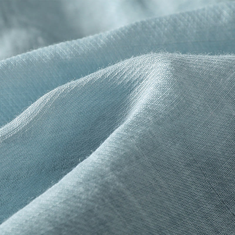 Koszula damska z Buddha Stones rękawem i dekoltem w serek, haftowana, jednorzędowa, z poliestru i guzikami - image 7