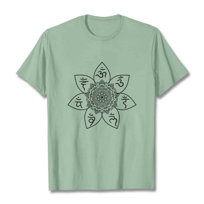 Buddha Stones Kamienie Mandala Om Mani Padme Hum - PaleGreen - 2XL - image 14