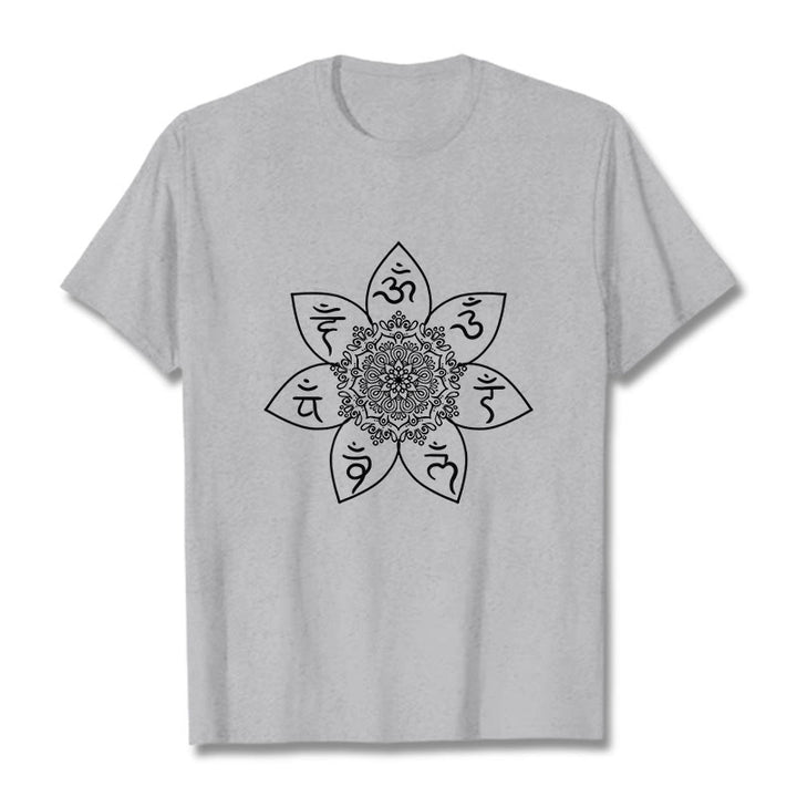 Buddha Stones Kamienie Mandala Om Mani Padme Hum - Jasnoszary - 2XL - image 19