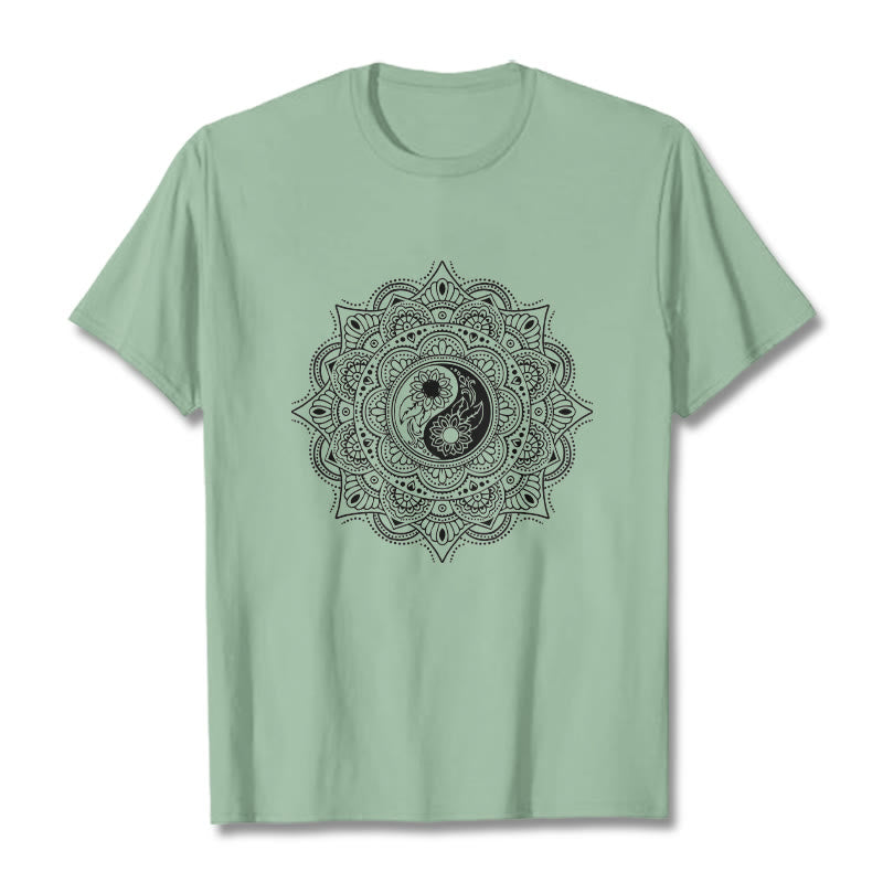 Buddha Stones z motywem symbolu YinYang i kamieni Buddy - PaleGreen - 2XL - image 15
