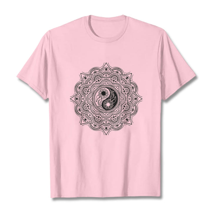 Buddha Stones z motywem symbolu YinYang i kamieni Buddy - Jasnoróżowy - 2XL - image 12