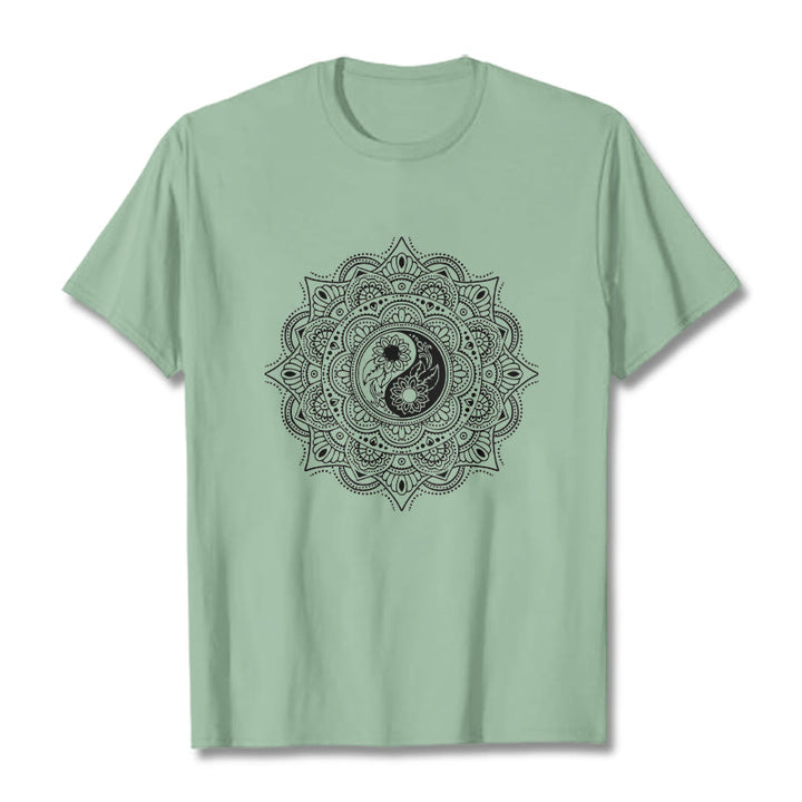Buddha Stones z motywem symbolu YinYang i kamieni Buddy - PaleGreen - 2XL - image 14