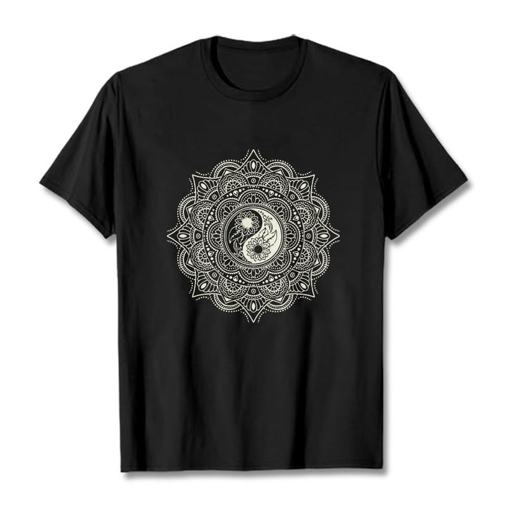 Buddha Stones z motywem symbolu YinYang i kamieni Buddy - Czarny - 2XL - image 4
