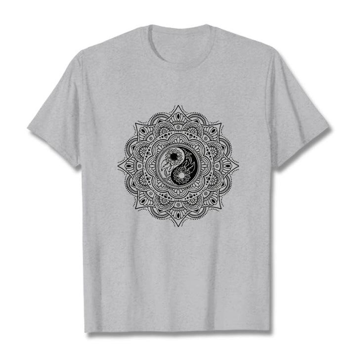 Buddha Stones z motywem symbolu YinYang i kamieni Buddy - Jasnoszary - 2XL - image 19