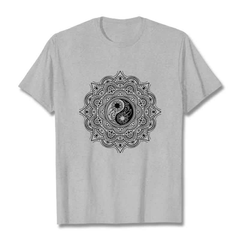 Buddha Stones z motywem symbolu YinYang i kamieni Buddy - Jasnoszary - 2XL - image 20