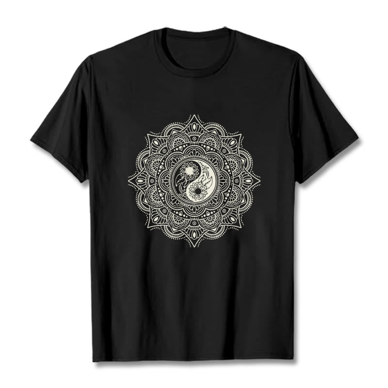 Buddha Stones z motywem symbolu YinYang i kamieni Buddy - Czarny - 2XL - image 3