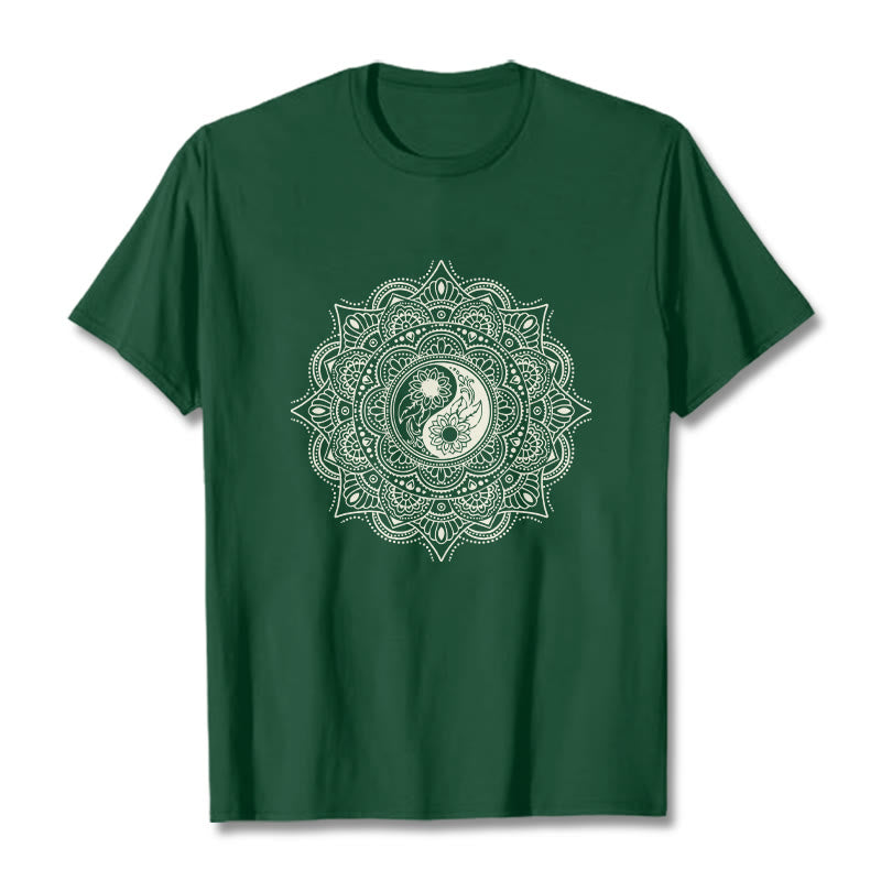 Buddha Stones z motywem symbolu YinYang i kamieni Buddy - ForestGreen - 2XL - image 1