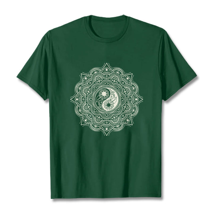 Buddha Stones z motywem symbolu YinYang i kamieni Buddy - ForestGreen - 2XL - image 1