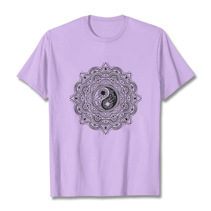 Buddha Stones z motywem symbolu YinYang i kamieni Buddy - Śliwka - 2XL - image 16