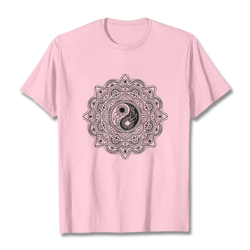 Buddha Stones z motywem symbolu YinYang i kamieni Buddy - Jasnoróżowy - 2XL - image 13