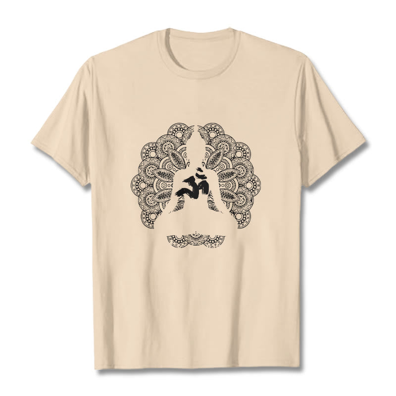 Koszulka z nadrukiem Buddha Stones Pure Color Mandala Om Symbol Pattern - For - 2XL - image 8