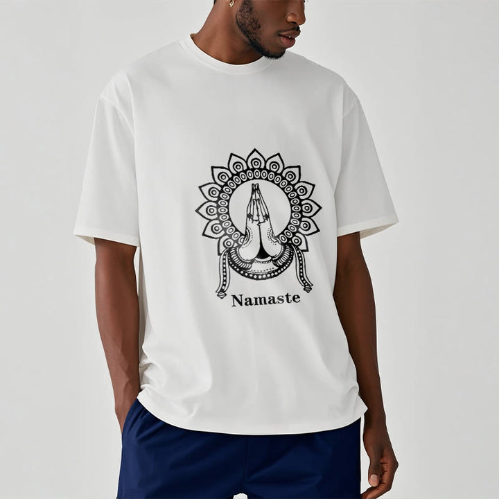 T-shirt z motywem mandali i Buddha Stones - image 7
