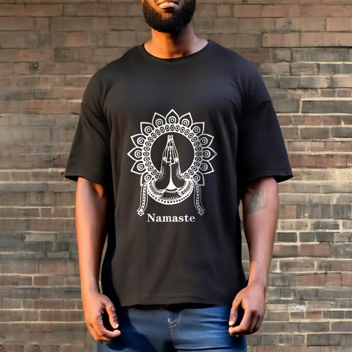 T-shirt z motywem mandali i Buddha Stones - image 2