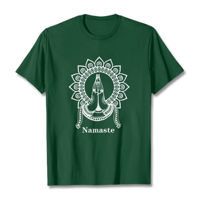 T-shirt z motywem mandali i Buddha Stones - ForestGreen - 2XL - image 11
