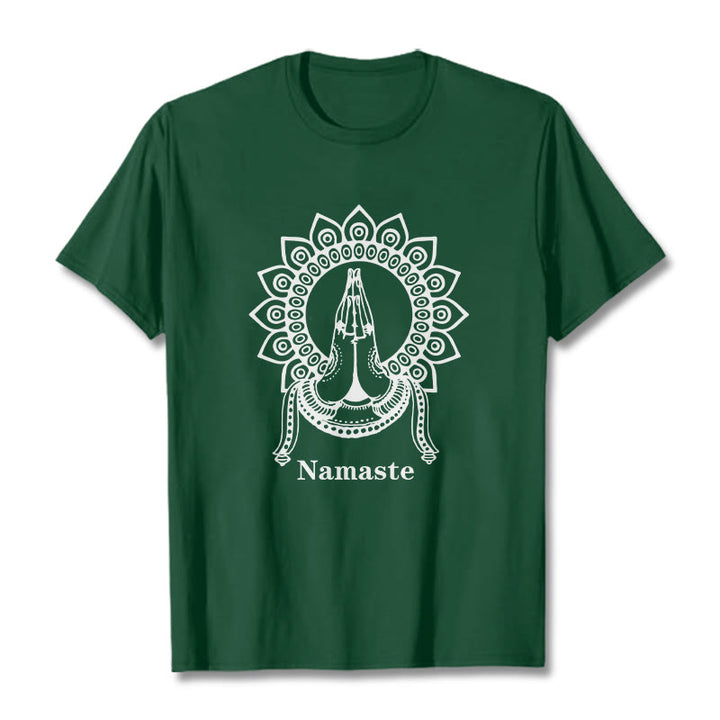 T-shirt z motywem mandali i Buddha Stones - ForestGreen - 2XL - image 10