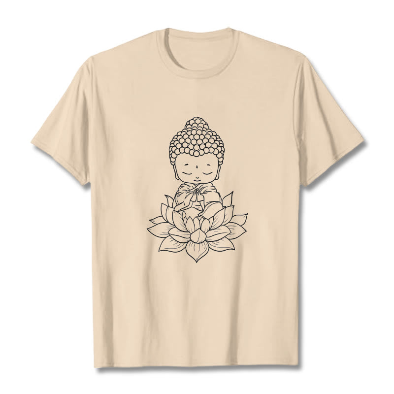 Koszulka z nadrukiem Buddha Stones Spokojny Budda Kwiat Lotosu - For - 2XL - image 8