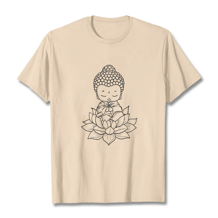 Koszulka z nadrukiem Buddha Stones Spokojny Budda Kwiat Lotosu - For - 2XL - image 8