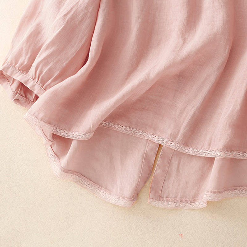 Koszulka damska z okrągłym dekoltem i bawełnianym poliestrem Buddha Stones Casual Plain - image 5