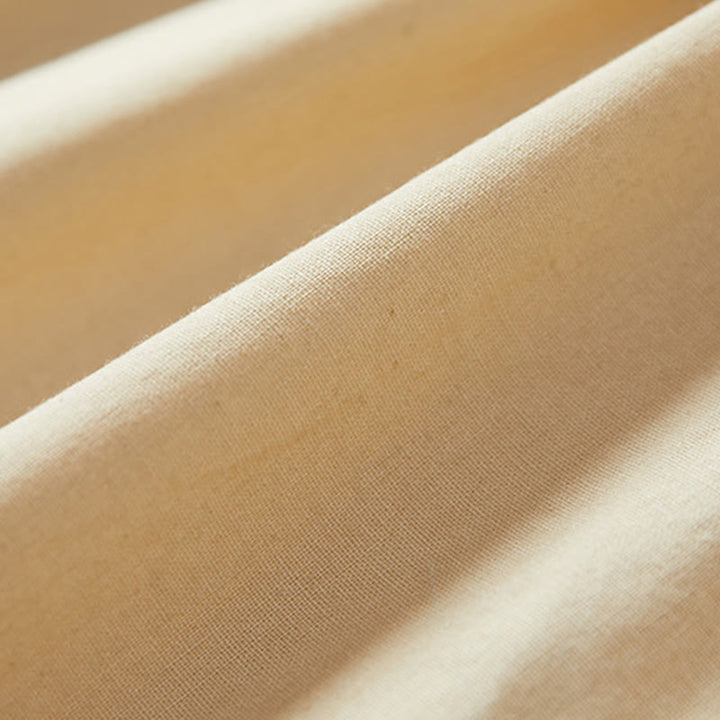 Koszulka damska z krótkim rękawem z bawełny i lnu Buddha Stones Casual Plain Button - image 9