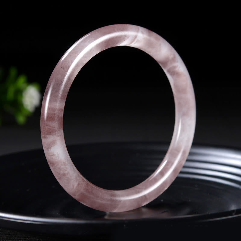 Bransoletka ochronna z fioletowym jadeitem i Buddha Stones - 10 mm - 62-64 mm - image 0