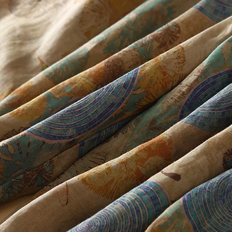 Spodnie haremowe damskie w stylu retro casual z chińskimi guzikami i żabą z motywem Buddha Stones i kieszeniami - image 11