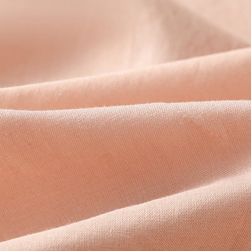 Koszula damska bawełniana z haftowanymi Buddha Stones, plisowanymi guzikami i długim rękawem typu latarnia - image 18