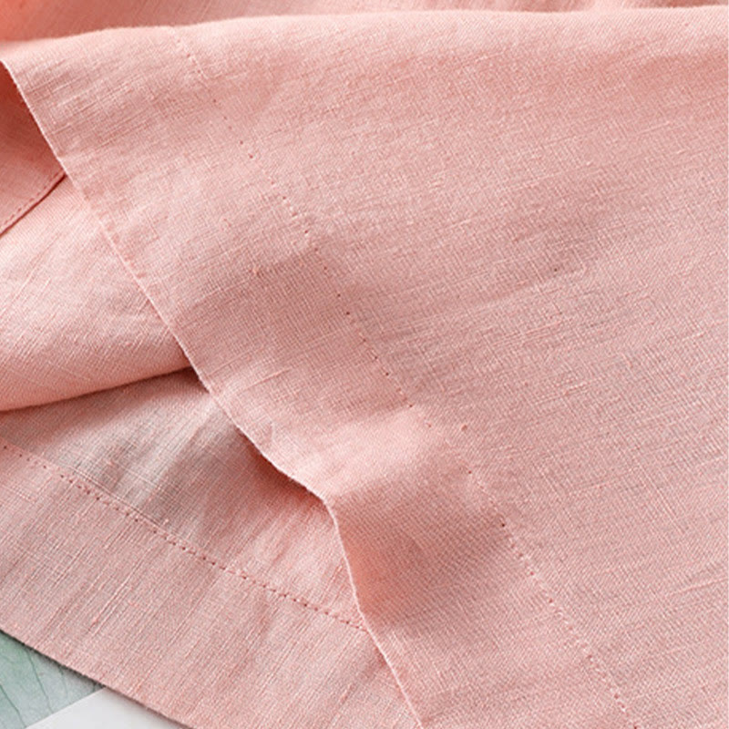 Damska koszulka z krótkim rękawem i haftowanym kwiatowym motywem „Buddha Stones” - image 12