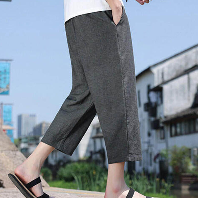 Buddha Stones z elastycznej tkaniny z kieszeniami i tkanymi koralikami w talii w rozmiarze 7-8 - image 2