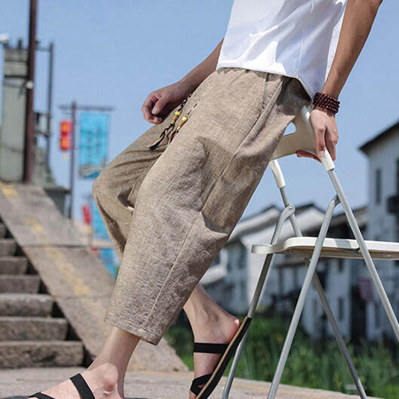 Buddha Stones z elastycznej tkaniny z kieszeniami i tkanymi koralikami w talii w rozmiarze 7-8 - image 16