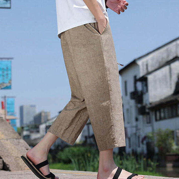 Buddha Stones z elastycznej tkaniny z kieszeniami i tkanymi koralikami w talii w rozmiarze 7-8 - image 17