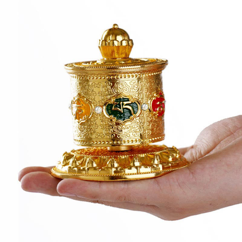 Buddha Stones Tybetańskie Błogosławieństwo Koło Modlitewne Dekoracja Samochodowa