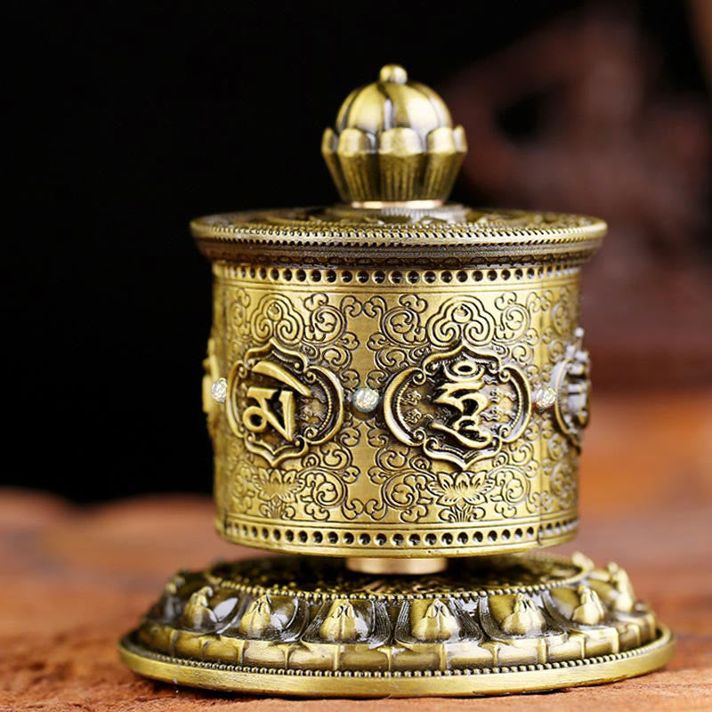Buddha Stones Tybetańskie Błogosławieństwo Koło Modlitewne Dekoracja Samochodowa - image 1