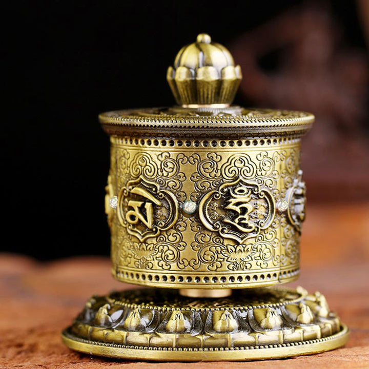 Buddha Stones Tybetańskie Błogosławieństwo Koło Modlitewne Dekoracja Samochodowa