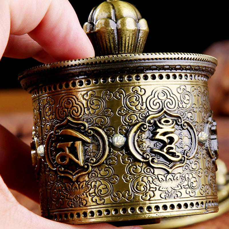 Buddha Stones Tybetańskie Błogosławieństwo Koło Modlitewne Dekoracja Samochodowa