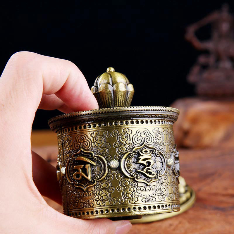 Buddha Stones Tybetańskie Błogosławieństwo Koło Modlitewne Dekoracja Samochodowa