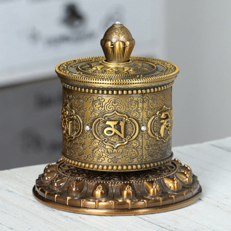 Buddha Stones Tybetańskie Błogosławieństwo Koło Modlitewne Dekoracja Samochodowa
