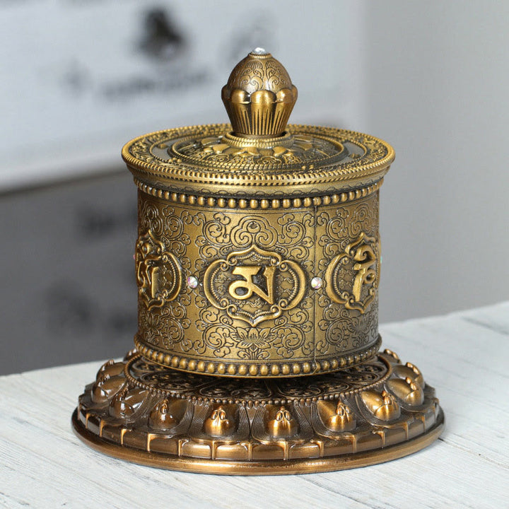 Buddha Stones Tybetańskie Błogosławieństwo Koło Modlitewne Dekoracja Samochodowa