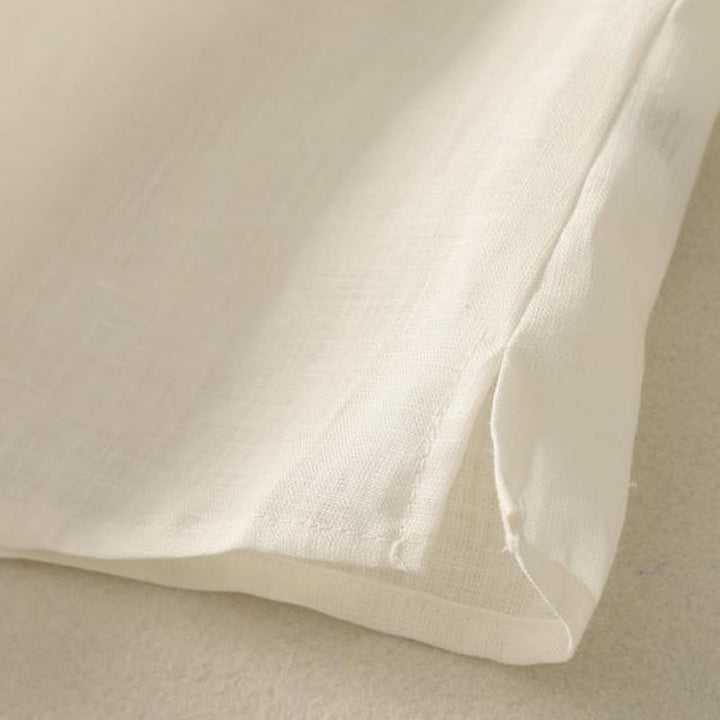 Buddha Stones w stylu retro, damska bawełniana kamizelka bez rękawów z dekoltem w serek i guzikami - image 13