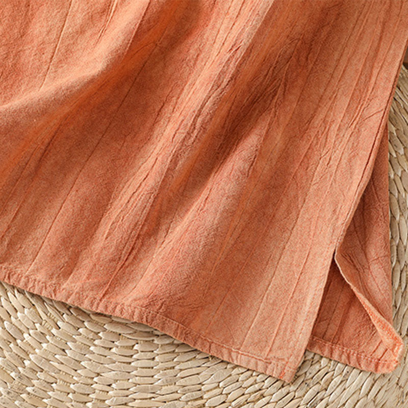 Buddha Stones w stylu retro, damska bawełniana kamizelka bez rękawów z żabą i guzikami - image 8