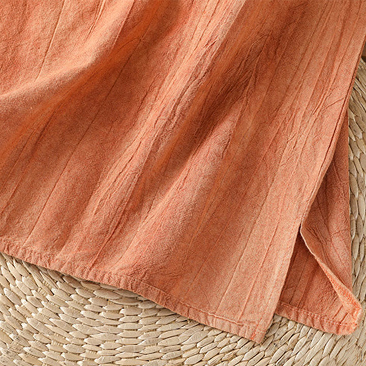 Buddha Stones w stylu retro, damska bawełniana kamizelka bez rękawów z żabą i guzikami - image 9