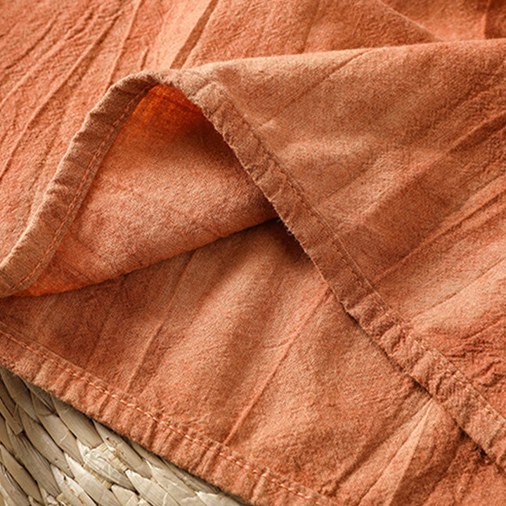 Buddha Stones w stylu retro, damska bawełniana kamizelka bez rękawów z żabą i guzikami - image 7