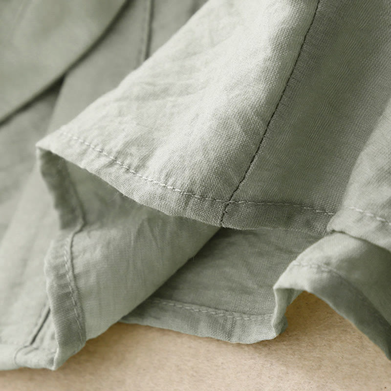 Letnia koszula damska z krótkim rękawem i sznurowaniem z motywem Buddha Stones - image 15