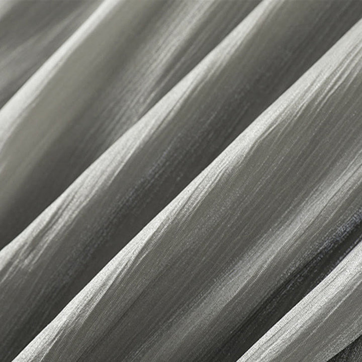 Spodnie damskie z szerokimi nogawkami i kieszeniami, plisowane, jasnoszare, z motywem Buddha Stones - image 13