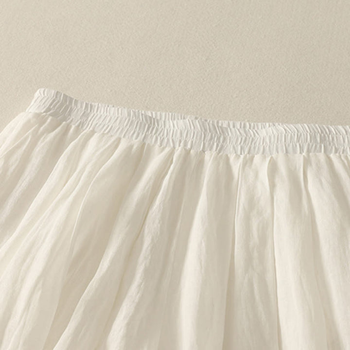 Spodnie damskie z szerokimi nogawkami, bawełniane i lniane, z kieszeniami i elastyczną talią, z Buddha Stones, o długości 7-8 - image 12