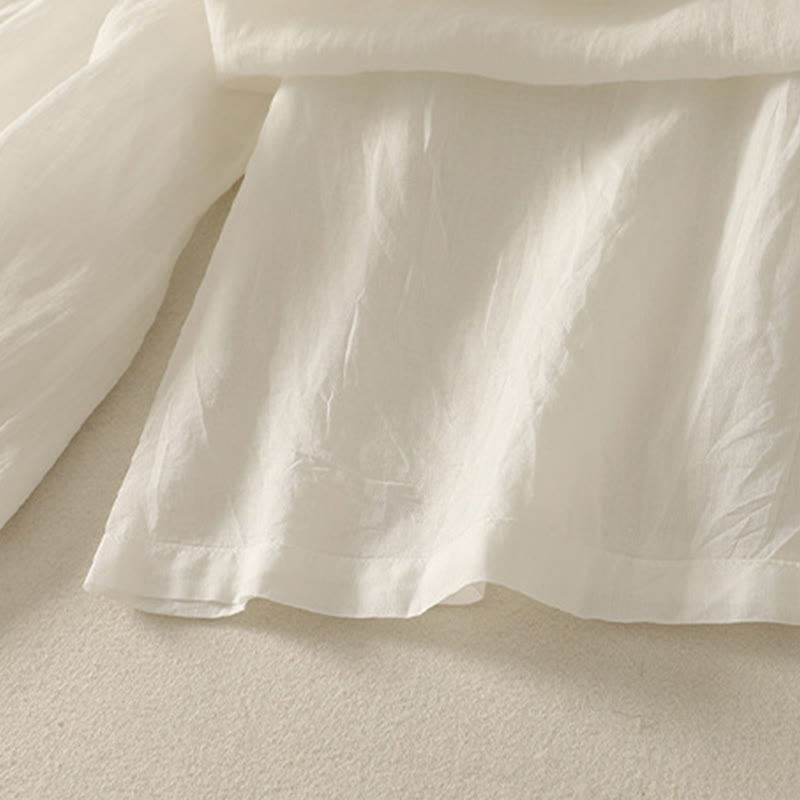 Spodnie damskie z szerokimi nogawkami, bawełniane i lniane, z kieszeniami i elastyczną talią, z Buddha Stones, o długości 7-8 - image 18