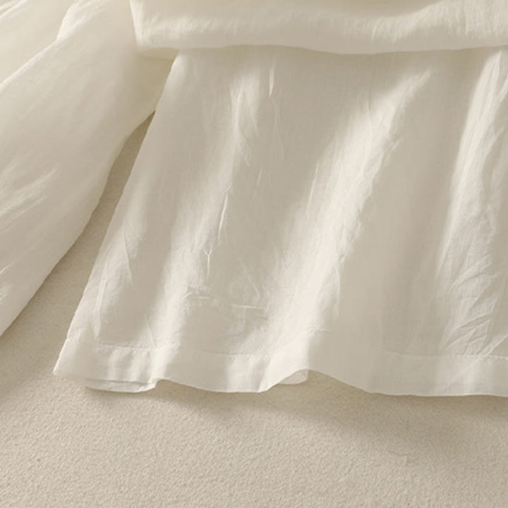 Spodnie damskie z szerokimi nogawkami, bawełniane i lniane, z kieszeniami i elastyczną talią, z Buddha Stones, o długości 7-8 - image 18