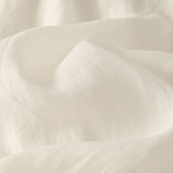 Spodnie damskie z szerokimi nogawkami, bawełniane i lniane, z kieszeniami i elastyczną talią, z Buddha Stones, o długości 7-8 - image 19