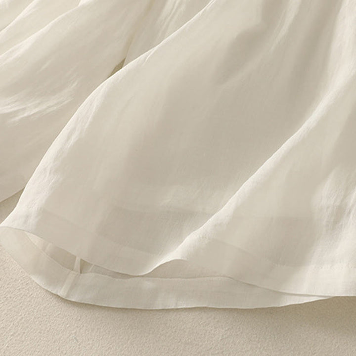 Spodnie damskie z szerokimi nogawkami, bawełniane i lniane, z kieszeniami i elastyczną talią, z Buddha Stones, o długości 7-8 - image 17