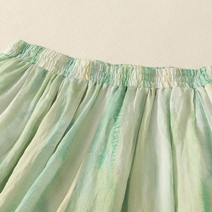 Spodnie damskie z szerokimi nogawkami, bawełniane i lniane, z kieszeniami i elastyczną talią, z Buddha Stones, o długości 7-8 - image 2