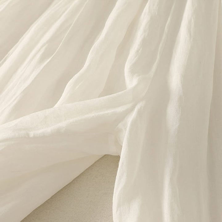 Spodnie damskie z szerokimi nogawkami, bawełniane i lniane, z kieszeniami i elastyczną talią, z Buddha Stones, o długości 7-8 - image 16